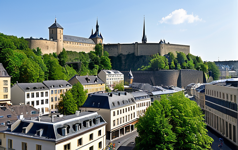 Luxembourg City - History and Modernity**

"Panoramic view of Luxembourg City, showcasing both the ancient fortifications and modern architecture, fully clothed people strolling the streets, appropriate attire, safe for work, perfect anatomy, natural proportions, professional photography, high quality, family-friendly"

**