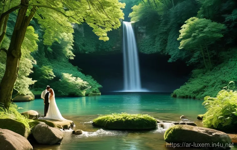 룩셈부르크 신혼여행 추천 - **Prompt 1: Serene Luxembourgian Countryside Romance**
    "A romantic couple, elegantly dressed in ...