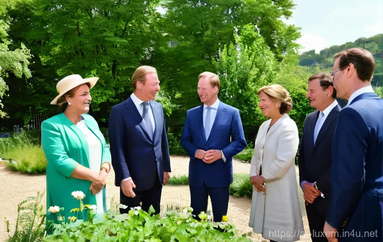 룩셈부르크 대공국 왕실 - Image Prompt 1: Grand Ducal Couple - Humanitarian and Environmental Engagement**