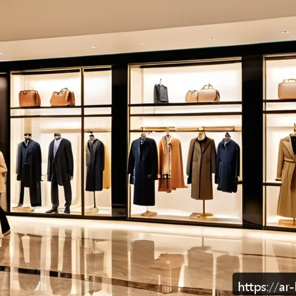룩셈부르크 브랜드 쇼핑 - A sophisticated European fashion mall interior in Luxembourg, showcasing elegant shoppers browsing l...